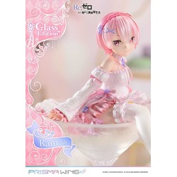 RE:ZERO - Ram Glass Edition Prisma Wing 1/7 PVC Figure 24 cm