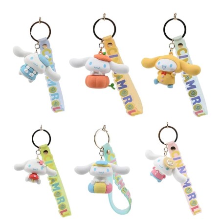 HELLO KITTY AND FRIENDS - Cinnamoroll Sanrio Four Seasons Series Keychains with Hand Strap (1 portachiavi)