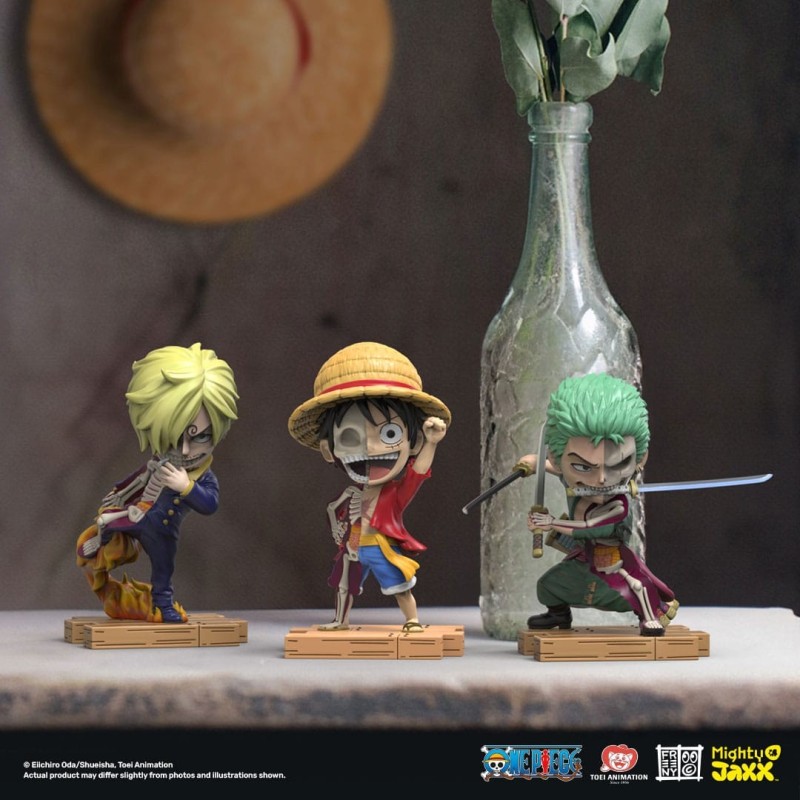 ONE PIECE - Luffy, Zoro and Sanji Freeny's Hidden Dissectables Mighty Jaxx Vinyl Figure 10 cm