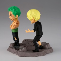 ONE PIECE - Roronoa Zoro & Sanji "Nothing at all" Log Stories World Collectable Figure Banpresto PVC Figure 8 cm
