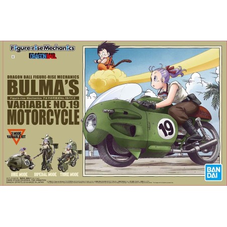 DRAGON BALL - Bulma Motorcycle Figure rise Bandai Model Kit 15 cm