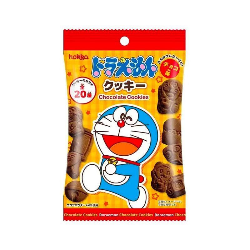 DORAEMON - Japanese chocolate flavoured cookies in Doraemon shapes