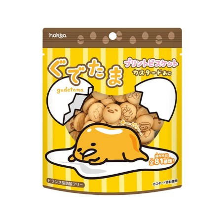 GUDETAMA - biscotti al gusto di crema pasticcera con i personaggi di Gudetama