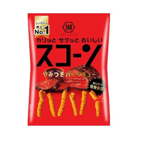 Scorn Addicted BBQ - Japanese crispy and savoury snack made from corn with Barbecue flavour