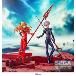 EVANGELION - Asuka Shikinami Langley x Spear of Longinus Luminasta Sega PVC Figure 20 cm