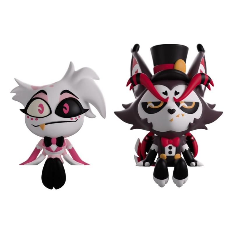 HAZBIN HOTEL - Angel Dust & Husk Monitor Buddiez Vinyl Figures