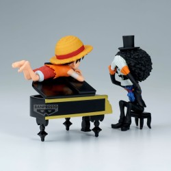 ONE PIECE - Monkey.D.Luffy & Brook "That's great!! After all this time, he's still..!!!" Log Stories World Collectable Figure Ba
