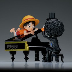 ONE PIECE - Monkey.D.Luffy & Brook "That's great!! After all this time, he's still..!!!" Log Stories World Collectable Figure Ba