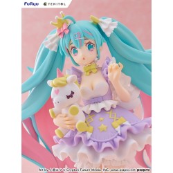 HATSUNE MIKU - Yumekawa Princess Lavender Ver. Tenitol PVC Figure 21 cm
