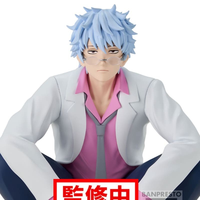 GINTAMA - Ginpachi Sakata Mr.Ginpachi's Zany Class Desk Banpresto PVC Figure 13 cm