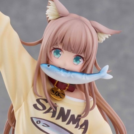 MY CAT IS A KAWAII GIRL - Kinako Play With Ver. AmiAmi Limited Edition 1/6 Golden Head PVC Figure 21 cm
