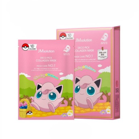Deco Pick Collagen Mask Jigglypuff - Korean facial mask (10 pcs)