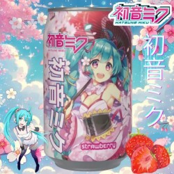 HATSUNE MIKU Strawberry flavoured carbonated soft drink 330 ml