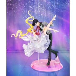 SAILOR MOON - Usagi & Tuxedo Mask Moonlight Glow Edition FiguartsZERO Chouette Bandai PVC Figure 24 cm