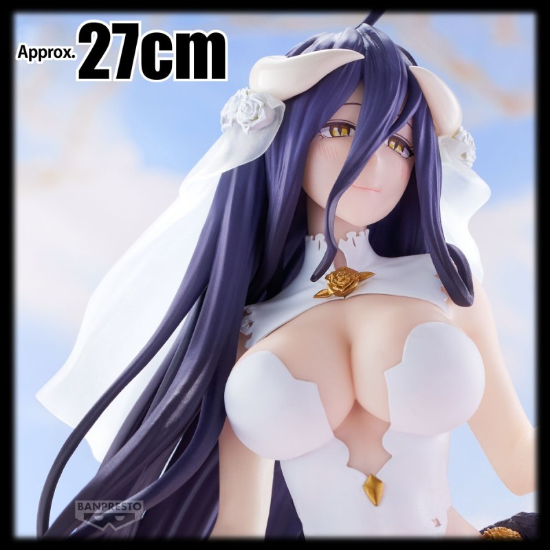 OVERLORD - Albedo Wedding Ver. Glitter&Glamours Banpresto PVC Figure 27 cm