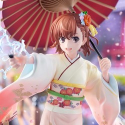 A CERTAIN SCIENTIFIC RAILGUN T - Mikoto Misaka Furisode Kimono Ver. 1/7 Kadokawa PVC Figure 28 cm