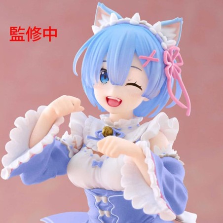 RE: ZERO - Rem Cat Maid Ver. Renewal Coreful Taito PVC Figure 18 cm