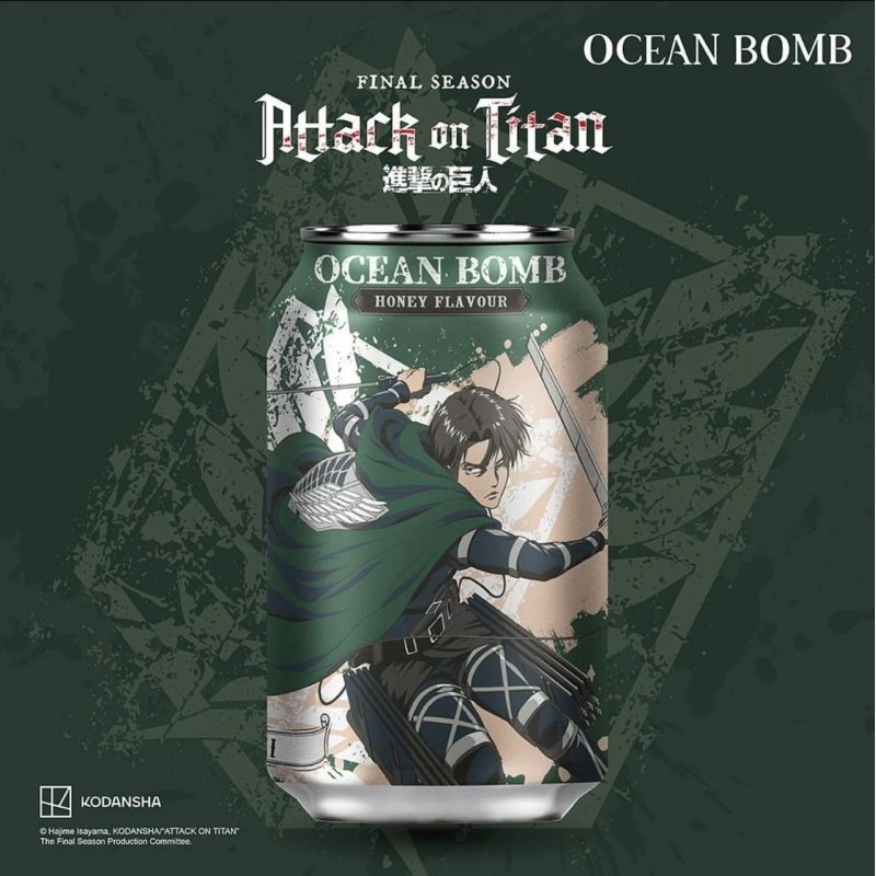 ATTACK ON TITAN - Ocean Bomb Bevanda Gassata al Miele (Giappone) 330ML