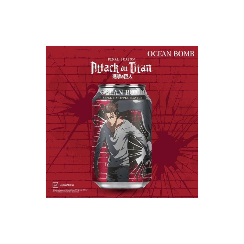 ATTACK ON TITAN - Ocean Bomb Sparkling Apple & Pineapple (Japan) 330ML