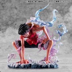 ONE PIECE - Monkey D. Luffy Gear 2 Limited Edition P.O.P. Megahouse PVC Figure 19 cm