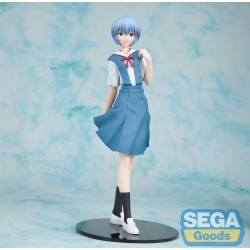 REBUILD OF EVANGELION - Rei Uniform Ver. Evangelion New Theatrical Edition High Premium Sega PVC Figure 20 cm