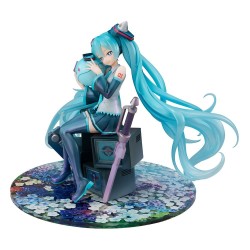 MOBILE SUIT GUNDAM X HATSUNE MIKU - Hatsune Miku x OO Gundam 45th Anniversary Lucrea Megahouse PVC Figure 17 cm
