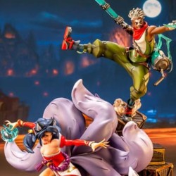 LEAGUE OF LEGENDS - 2XKO Ekko & Ahri Diorama 1/10 Pure Arts PVC Figure 30 cm
