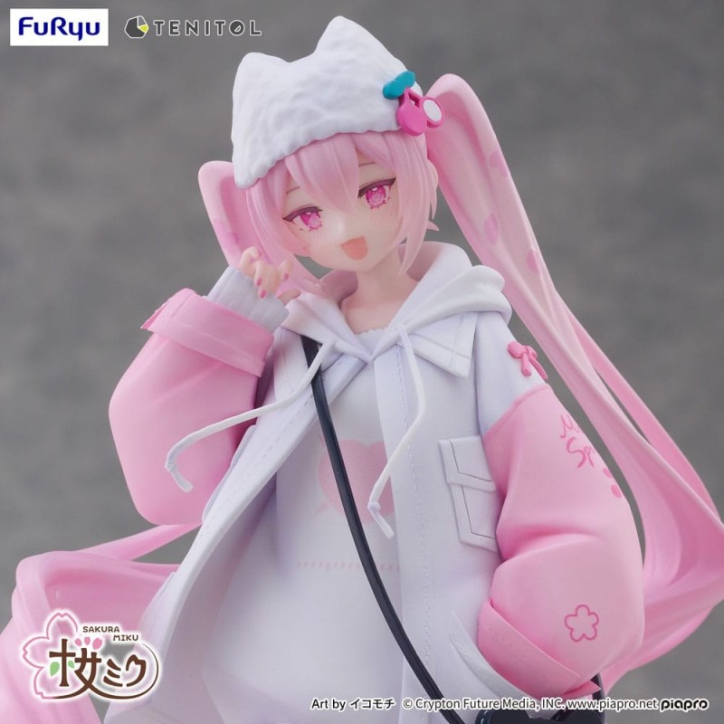 HATSUNE MIKU - Sakura Miku Cool Style [petit] Tenitol Furyu PVC Figure 19 cm