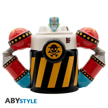 ONE PIECE -  Iron Pirate Franky shogun Tazza 3D con coperchio 450 ml