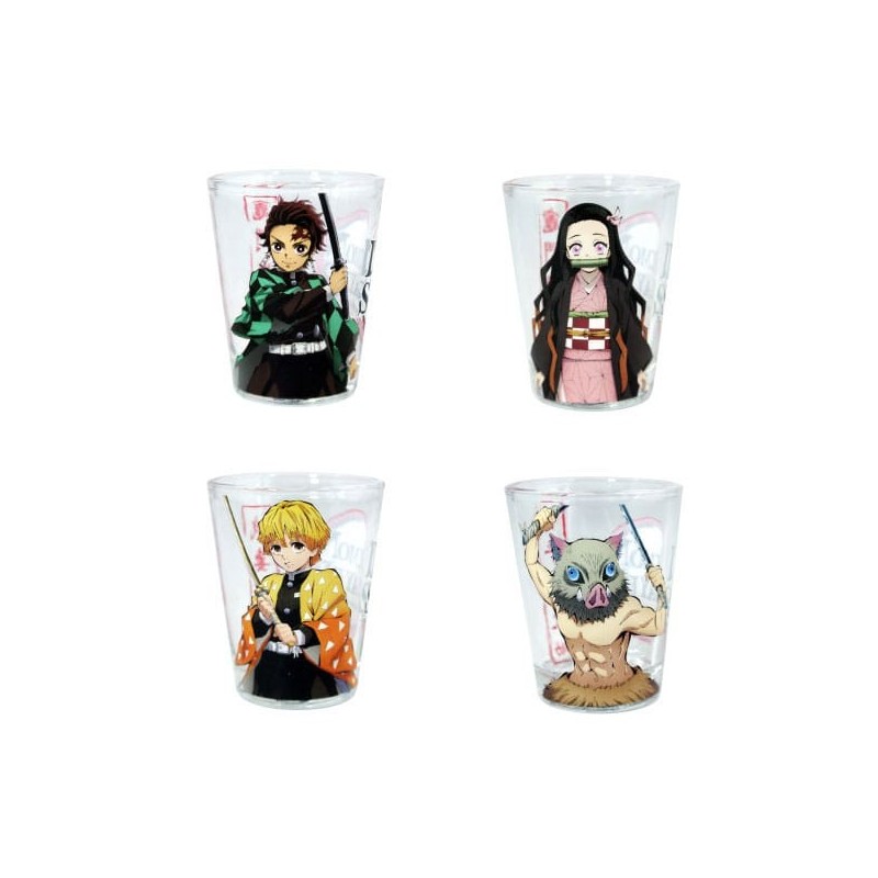 DEMON SLAYER - Shot Glasses 4-Pack Group 59 ml