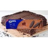 Oreo Thins Chocolate Mousse Sandwich Cookies - Light & Crispy Sandwich Cookies with Chocolate Mousse Flavor 84G