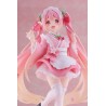 HATSUNE MIKU - Sakura Miku Japanese Cafe Ver. Newley Written Reissue Taito PVC Figure 18 cm