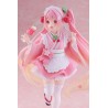 HATSUNE MIKU - Sakura Miku Japanese Cafe Ver. Newley Written Reissue Taito PVC Figure 18 cm