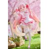 HATSUNE MIKU - Sakura Miku Japanese Cafe Ver. Newley Written Reissue Taito PVC Figure 18 cm