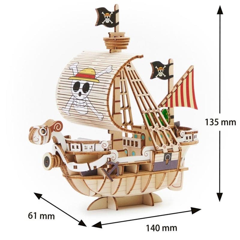 ONE PIECE - DIY Puzzle 3d in legno Boat Wa-Gu-Mi Going Merry