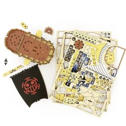 ONE PIECE - DIY Puzzle 3d in legno Boat Wa-Gu-Mi Law's Submarine