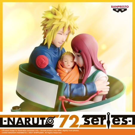 NARUTO 72 SERIES - Minato & Naruto & Kushina Banpresto PVC Figure 13 cm