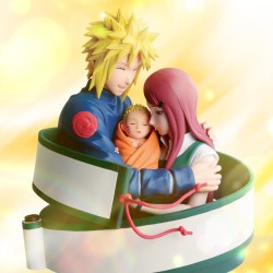 NARUTO 72 SERIES - Minato & Naruto & Kushina Banpresto PVC Figure 13 cm