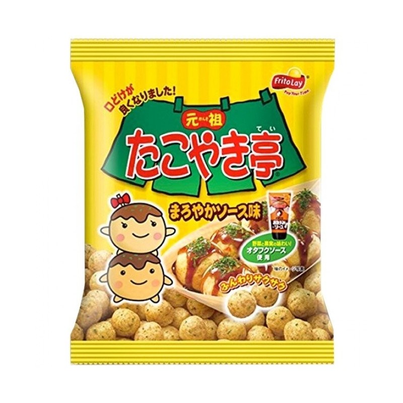 Ganso Takoyaki-tei mild sause - Patatine a forma e gusto di Takoyaki