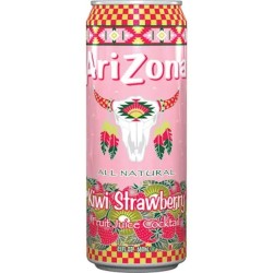 Arizona kiwi and strawberry flavored juice - can
