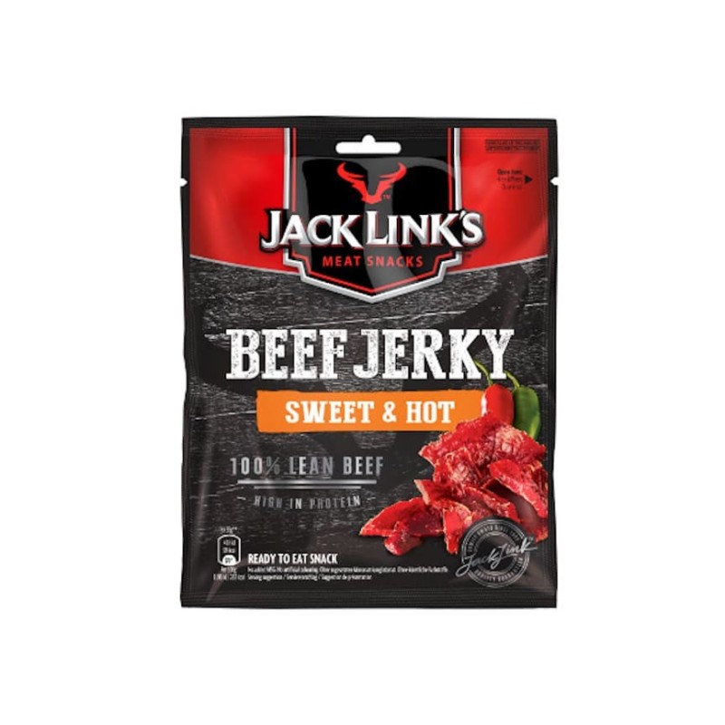 Jack Link's beef jerky sweet and hot 